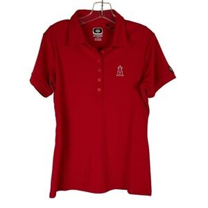 Los Angeles Angels Red Women's Lotus Polo